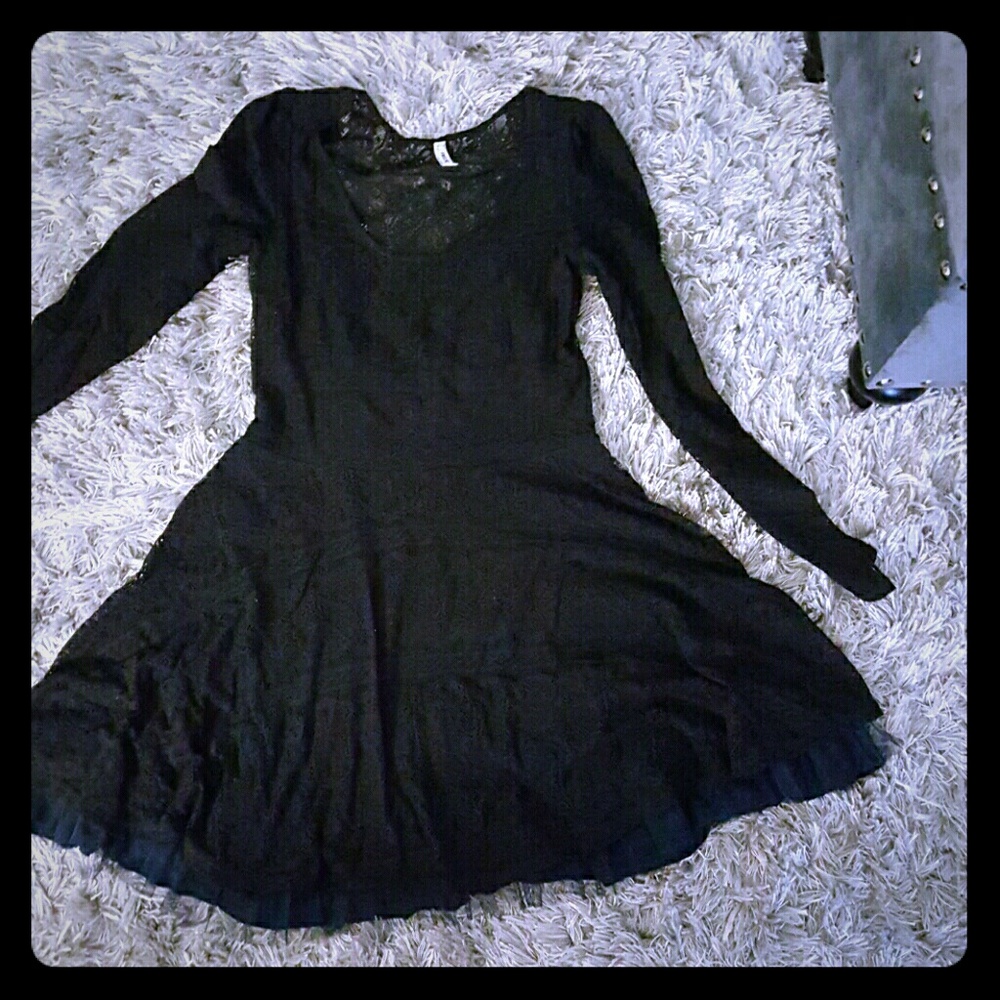 Free People Long Sleeve Lace Dress